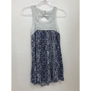 Aeropostale‎ Crochet Trim Tunic Sleeveless Top S